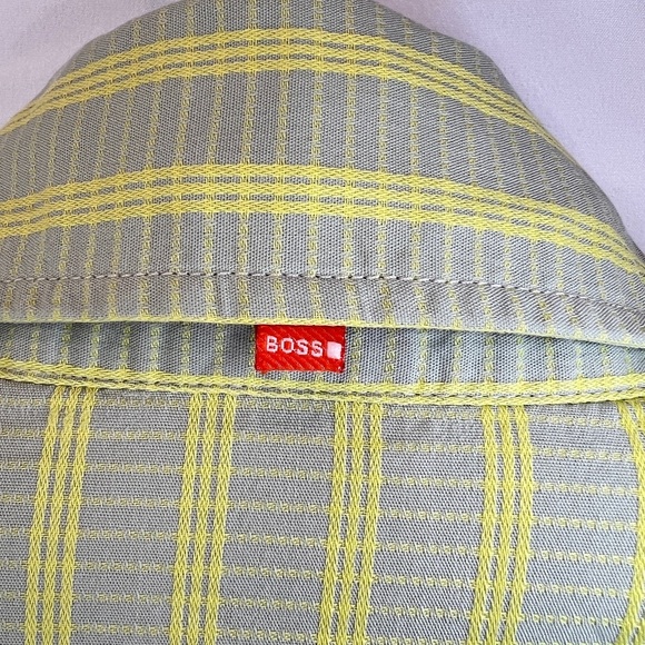 Men’s BOSS (Orange) long sleeve snap button up shirt. - Picture 3 of 10